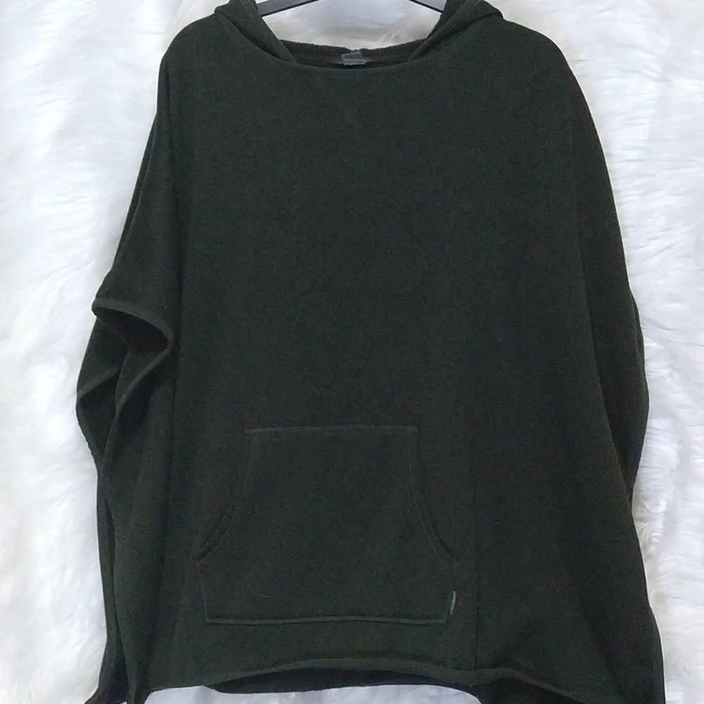 EDDIE BAUER olive green poncho XS/S